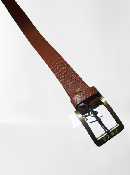 Joya Delmare  Classic Loop Leather Belt
