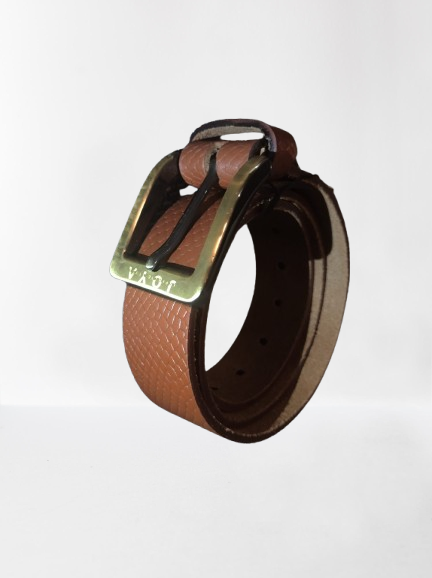 Joya Delmare  Classic Loop Leather Belt