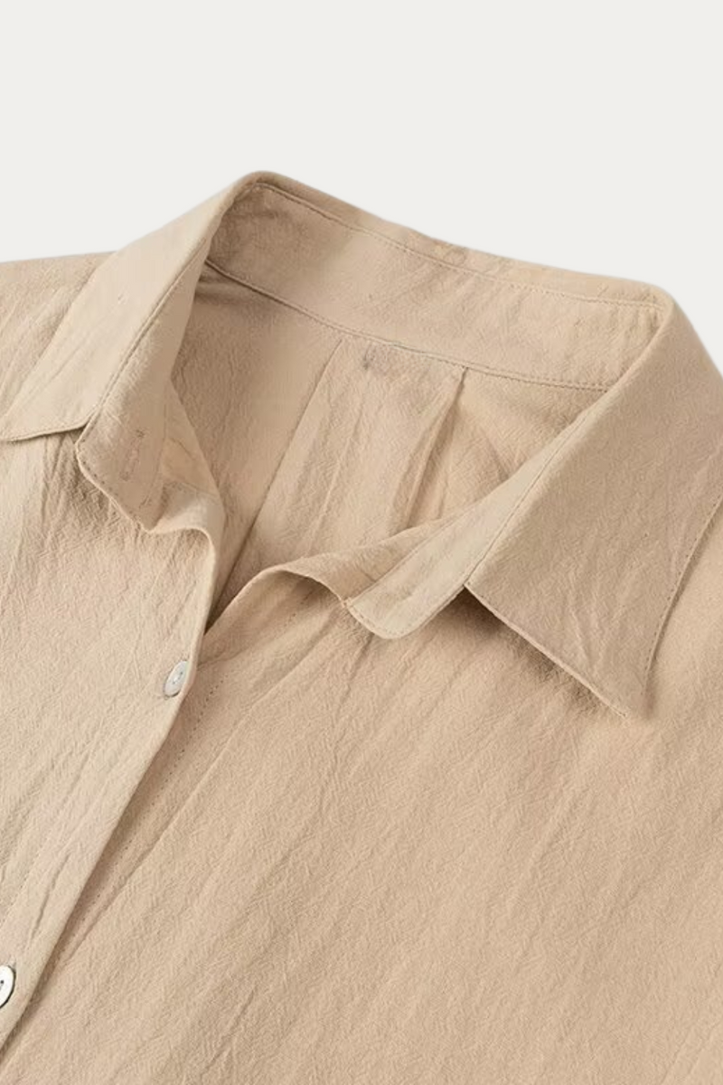 Renata Long Sleeve Khaki Shirt