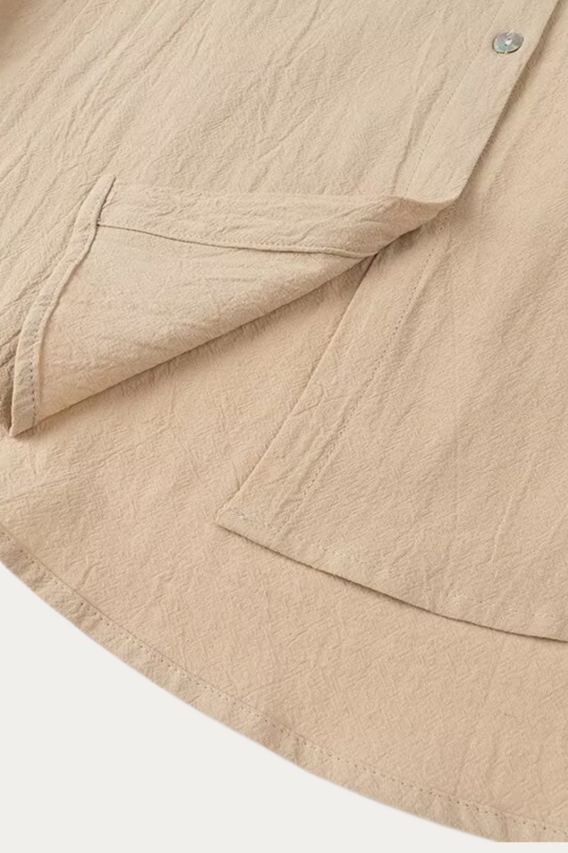 Renata Long Sleeve Khaki Shirt